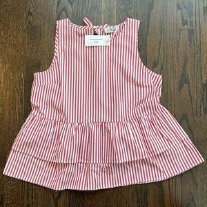 Vineyard vine striped peplum top